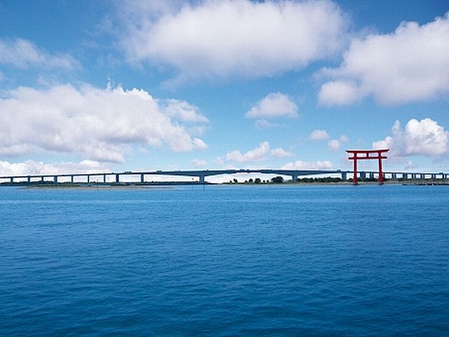 角避比古神社と浜名橋は明応地震（室町時代の南海トラフ地震）で浜名湖に沈んだ